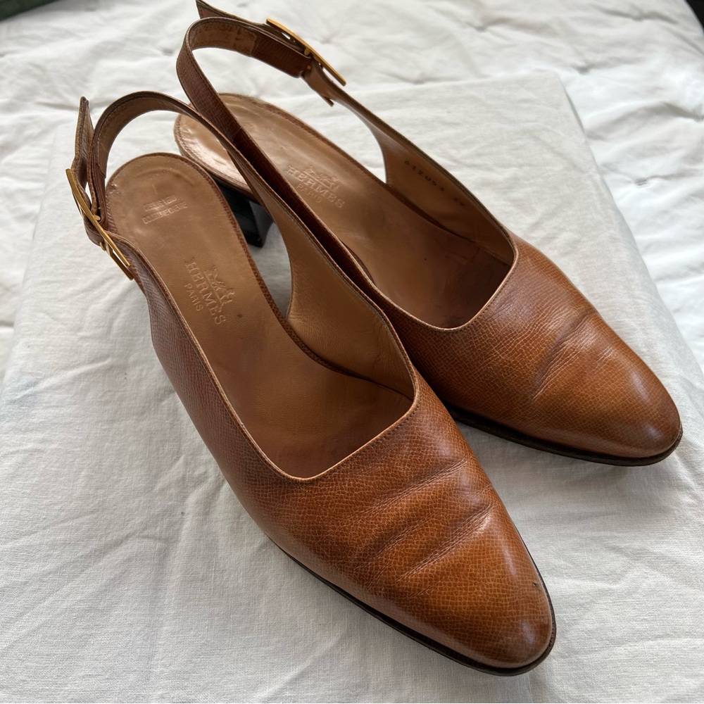Vintage Hermes Slingbacks